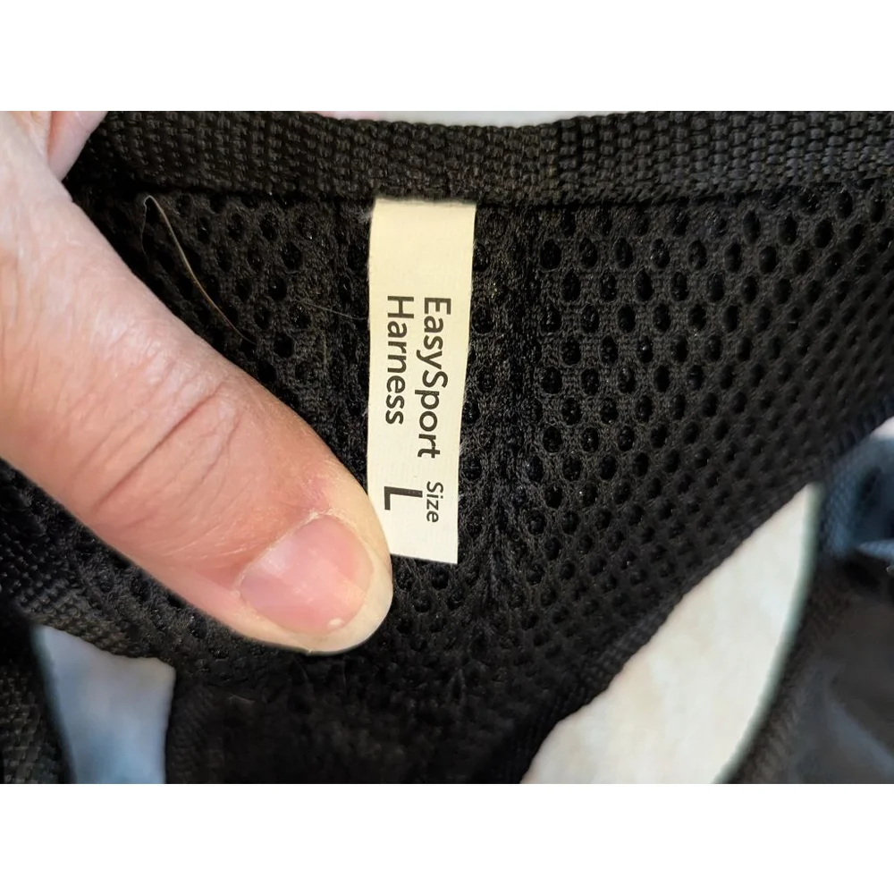 PetSafe EasySport Dog Harness Black White Adjustable Sizing Barely Used